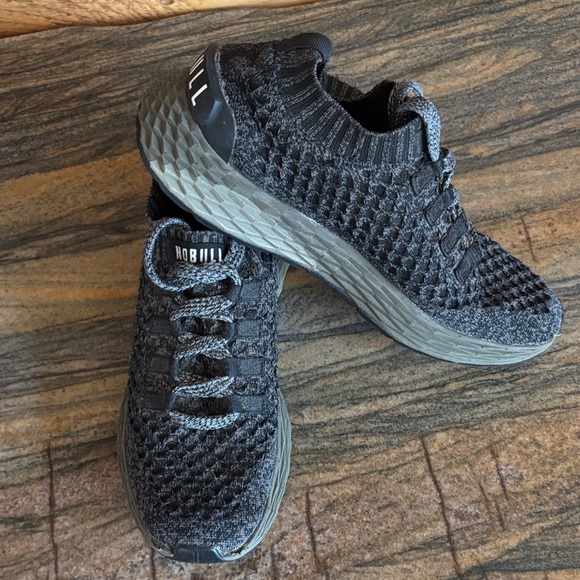 NOBULL Charcoal and Olive Knit Sneakers - Picture 1 of 3